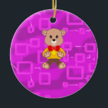 Décoration En Céramique Cute Bowtie Teddy Bear  Spaceship<br><div class="desc">Cute Bowtie Teddy Bear  Spaceship</div>