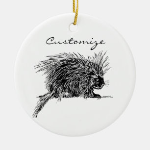 Décoration En Céramique Cute Bristly Hedgehog Thunder_Cove