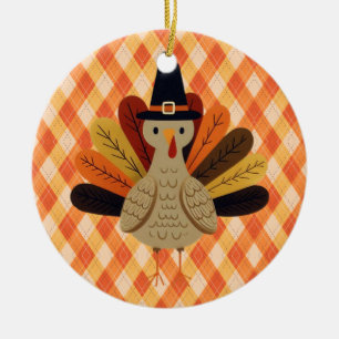 Décoration En Céramique Cute, classique/vintage Thanksgiving Turquie