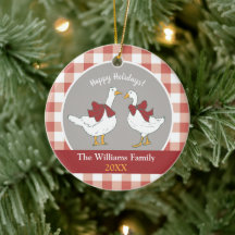 Cute Cottagecore Pays Oies Gris Rouge