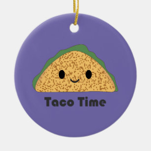 Décoration En Céramique Cute Kawaii Taco Time Taco