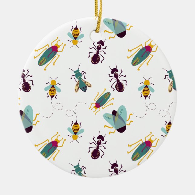 Décoration En Céramique cute little bugs insects (Devant)
