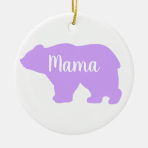 Décoration En Céramique Cute Mama ours design mère cadeau de jour