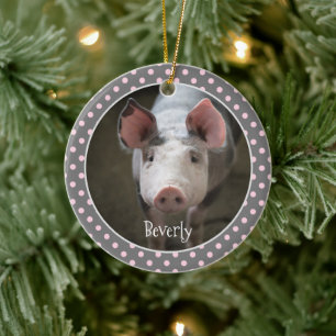 Décoration En Céramique Cute Pig Personalized Ceramic Ornament