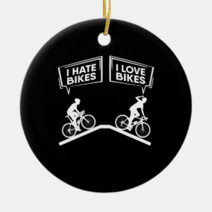 Décoration En Céramique Cycliste I Love Bikes
