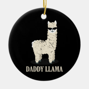Décoration En Céramique Daddy Llama Alpaca Funny Amoureux des animaux