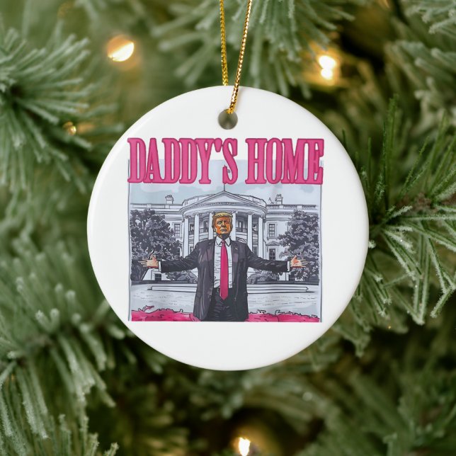 Décoration En Céramique Daddy's Home Trump Pink Don (Arbre)