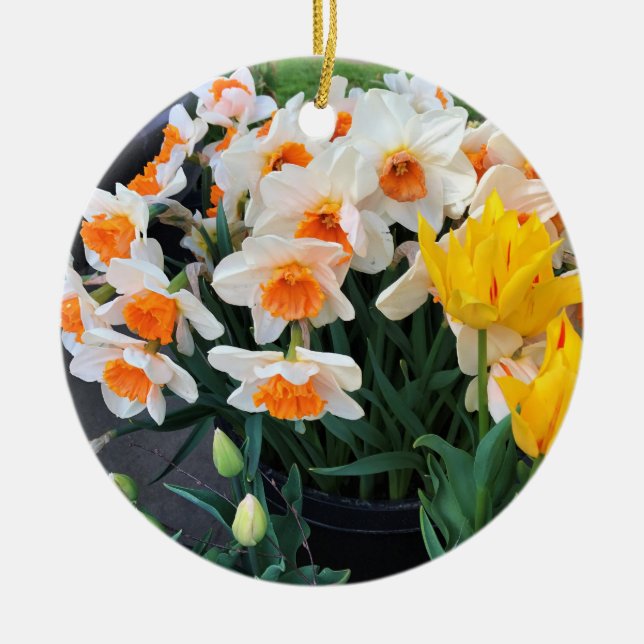Décoration En Céramique Daffodils et tulips, Oregon (Devant)