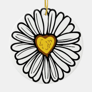 DÉCORATION EN CÉRAMIQUE DAISY HEART