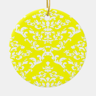 Décoration En Céramique Damassé gras jaune à Emporiomoffa