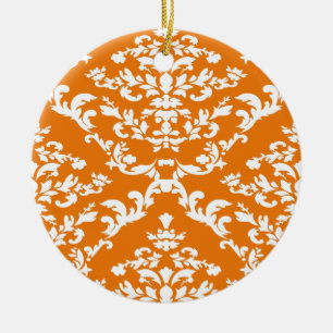 Décoration En Céramique Damassé gras orange chez Emporiomoffa