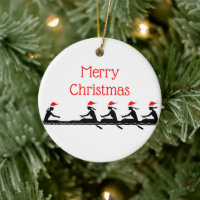 Dames Femmes Chapeau de Père Noël Rameurs Équipe #