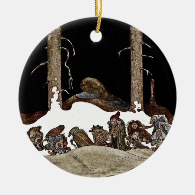 Décoration En Céramique Dans la nuit de Noël - (Devant)
