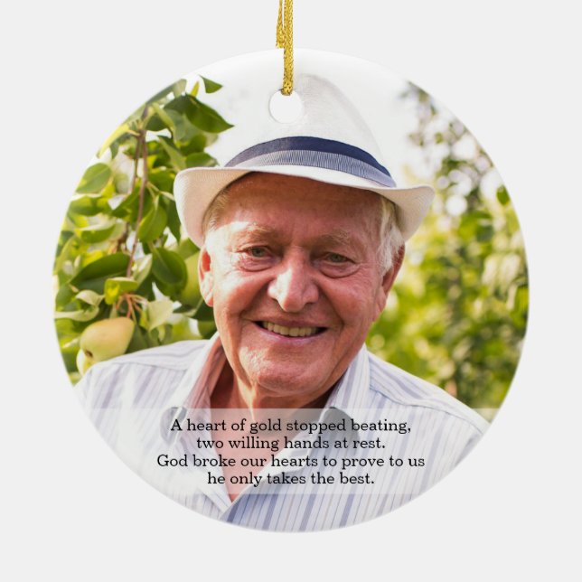 Décoration En Céramique Dans la sympathie funèbre de mémoire affectueuse - (Dos)