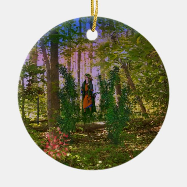 Décoration En Céramique Dans les bois (Devant)