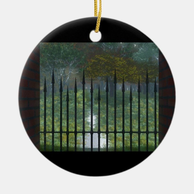 Décoration En Céramique Dans l'ornement de l'ancienne forêt (Devant)