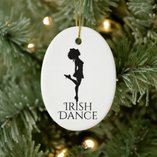 Décoration En Céramique Danse irlandaise personnalisée Chaussure dure Noël