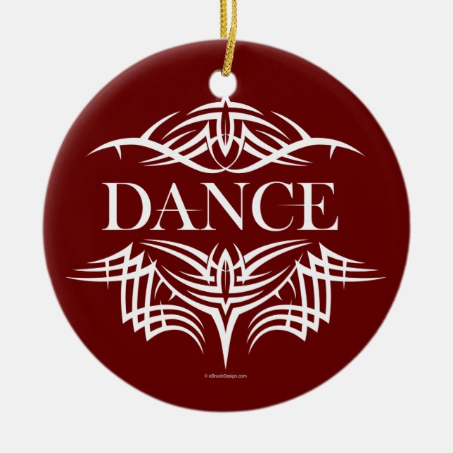 Décoration En Céramique Danse tribale (plaine) (Devant)