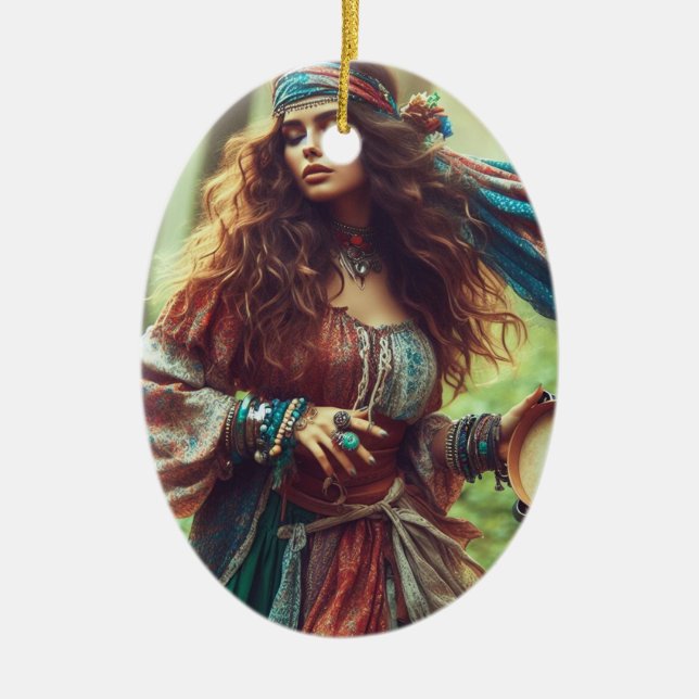 DÉCORATION EN CÉRAMIQUE DANSER GYPSI (Devant)