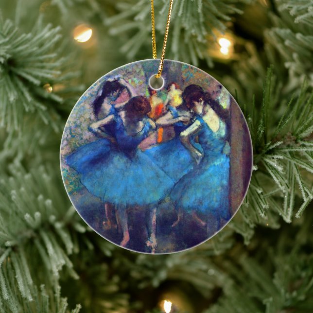 Décoration En Céramique Danseurs en bleu par Edgar Degas, Ballet Art Vinta (Arbre)