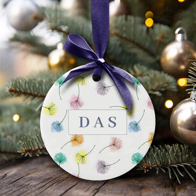 Décoration En Céramique Dansons | Motif floral aquarelle (Créateur téléchargé)