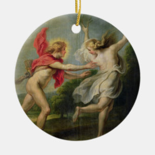 Décoration En Céramique Daphne et Apollo (huile)