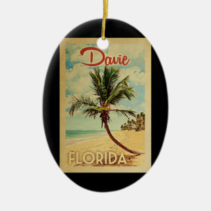 Décoration En Céramique Davie Palm Tree Vintage voyage