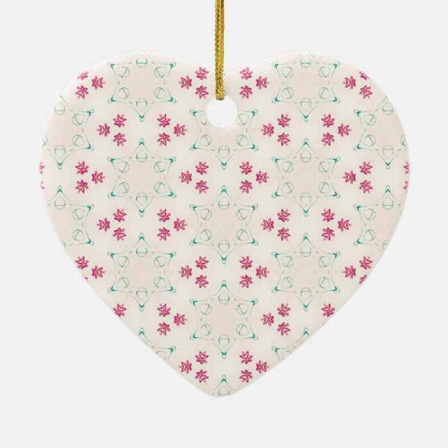 Décoration en céramique de coeur (Dos)