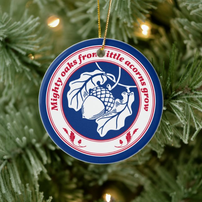 Décoration En Céramique De grands chênes de petites glaces poussent (Arbre)