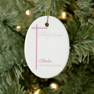 Décoration En Céramique De la mère de Dieu sur le baptême de la fille Pers