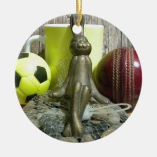 Décoration En Céramique De l'autre côté du Pitch & Crease : Football Crick