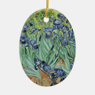 Décoration En Céramique De Van Gogh toujours la vie : Vase avec des iris