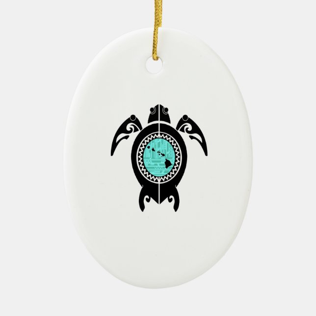 DÉCORATION EN CÉRAMIQUE DÉBIT DE L'ÎLE HAWAIIAN (Devant)