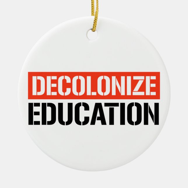 Décoration En Céramique Décoloniser l'éducation (Devant)