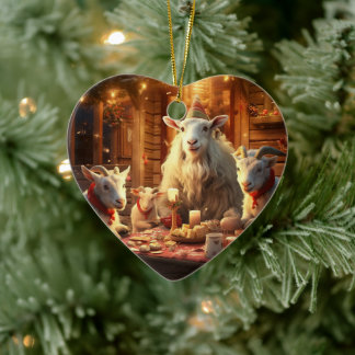 Décoration En Céramique Décor d'ornement de chèvre mignonne, Dons pour les