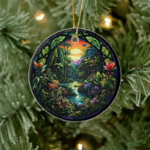 Décor en céramique Tropical River