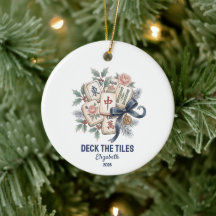 Décorez les Tuiles Noël Mahjong Cadeau Drôle de Fê