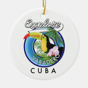 Décoration En Céramique Découvrez le logo de voyage de Varadero Cuba
