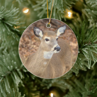 Décoration En Céramique Deer Photo Ornament 