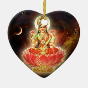 Décoration En Céramique Déesse de Maa Maha Lakshmi Devi Laxmi de la