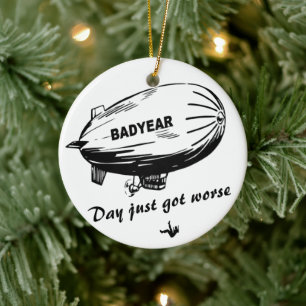 Décoration En Céramique Défier la gravité d'une mauvaise année 🎈