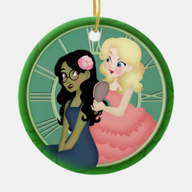 Décoration En Céramique définir le lavage du vert (Devant)