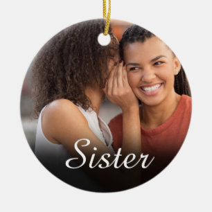 Décoration En Céramique Définition de sœur chic écriture photo fille rose