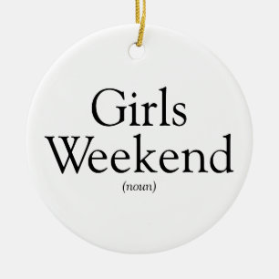 Décoration En Céramique Définition de week-end personnalisé pour filles
