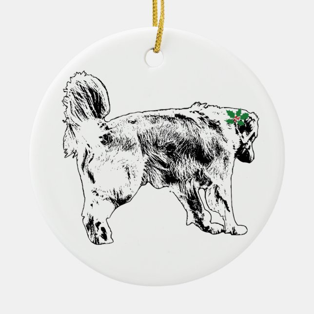 Décoration En Céramique Dégradé Sur La Branche (Devant)