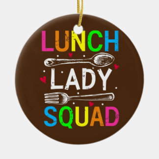 Décoration En Céramique Déjeuner Lady Squad Design Cafétéria Crew Lunch La