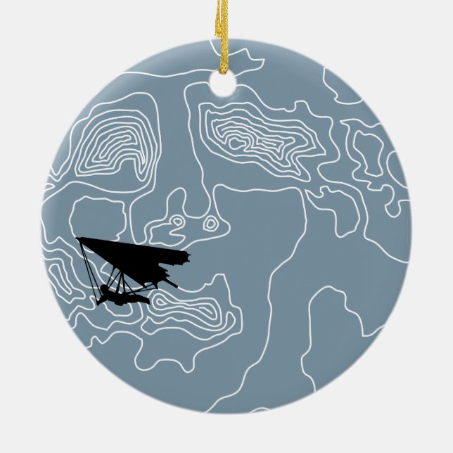 Décoration En Céramique deltaplane au clair de lune (Dos)