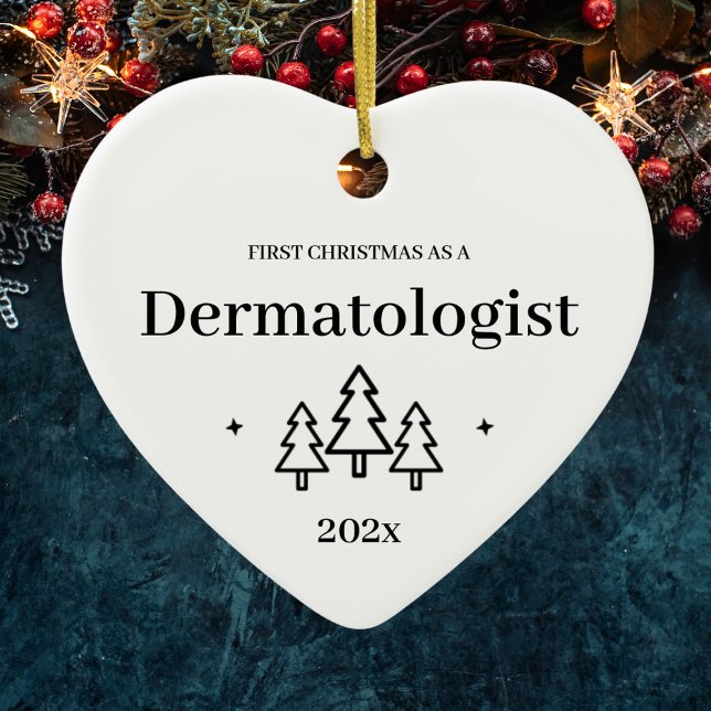 Décoration En Céramique Dématogiste Premier Coeur de Noël (Dermatogist First Christmas Heart Ceramic Ornament
)