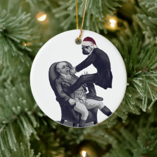 Décoration En Céramique Dentiste de Noël drôle