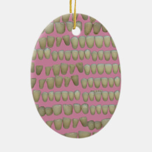 DÉCORATION EN CÉRAMIQUE DENTISTE DENTISTES ORTHODONTIQUES BOUCHE DE DENTS